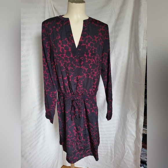 GAP Black and Red Long Sleeve Dress, Size Medium - Picture 1 of 3